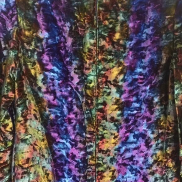 Vintage Crushed Velvet Dress Size S/M - Picture 6 of 6